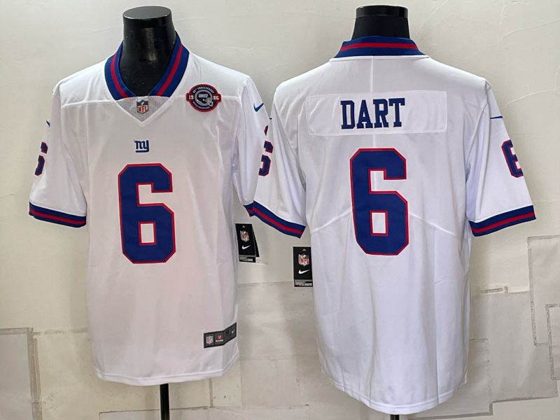 Men New York Giants #6 Dart white Nike 2026 NFL Game Jersey 0930005
